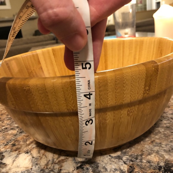 Pampered Chef bamboo salad bowl - Picture 4 of 4